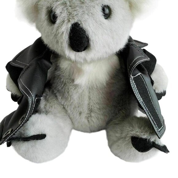 Koala Motorcycle Jacket Plush Plushie Stuffed Animal Build A Bear Workshop BABW - Picture 4 of 9